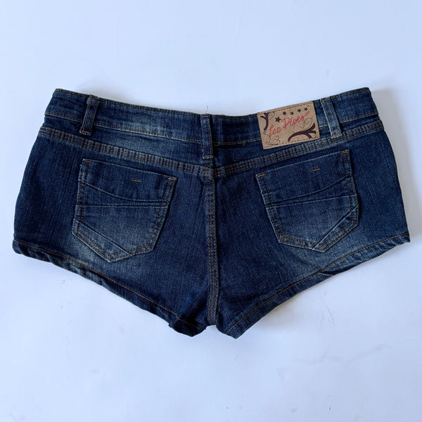 Y2K Denim Micro Shorts (M)