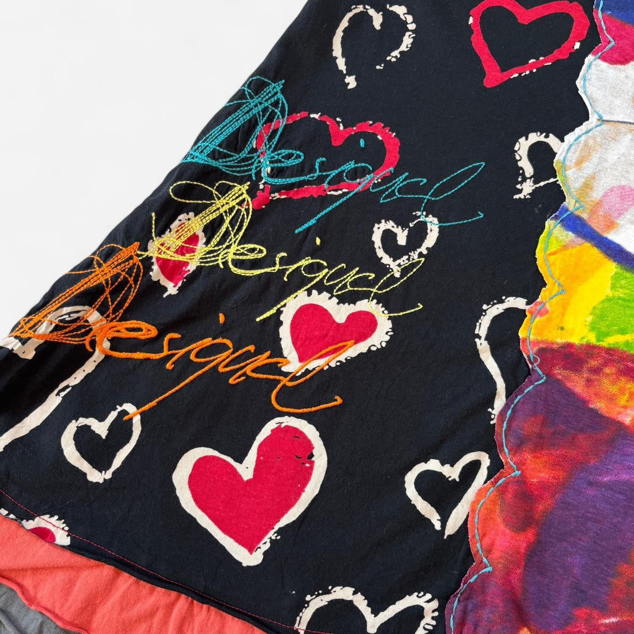 Desigual Graphic Midi Skirt (L/XL)