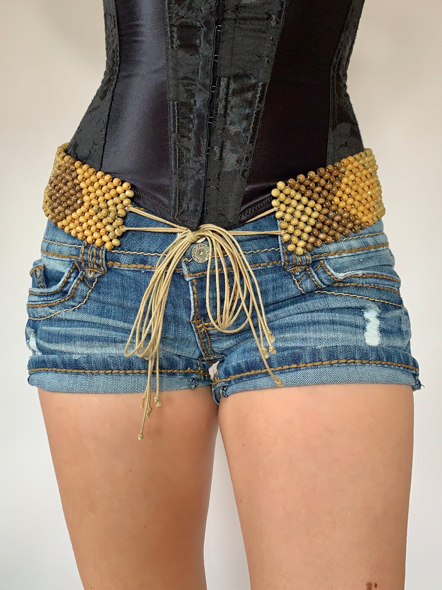 Beaded Boho Belt - S/M