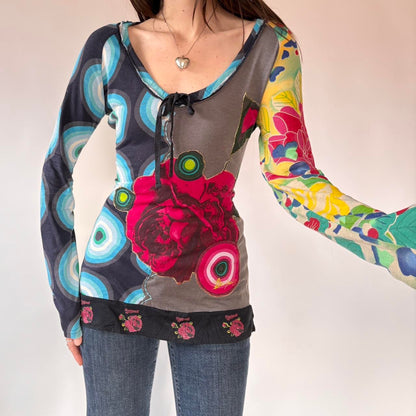 Desigual Graphic Longsleeve Top (L)