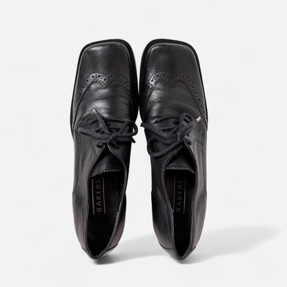 90s Heeled Leather Oxfords (7)