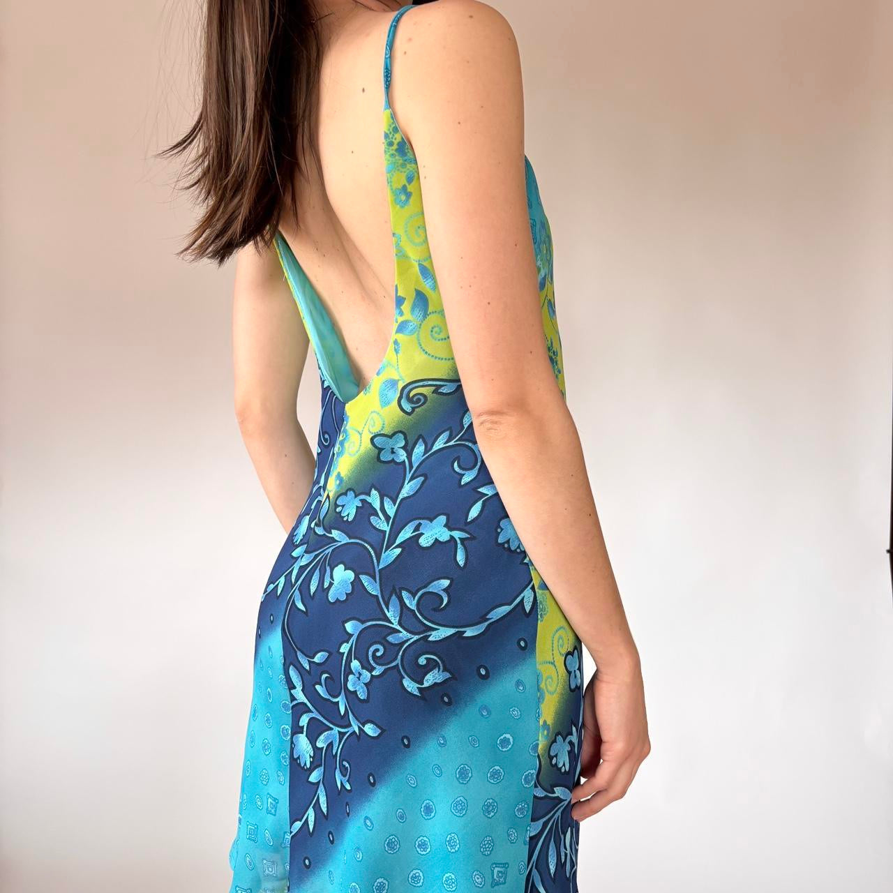 Y2K Floral Dress (S/M)