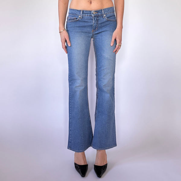 Bebe Y2K Low Rise Jeans (XS)