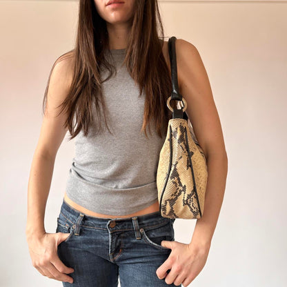 Snakeskin Leather Purse