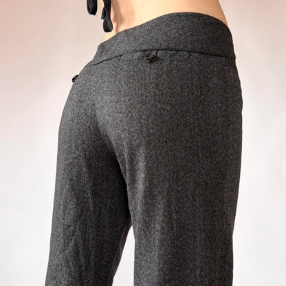 Y2K Gray Low Rise Flares (S)