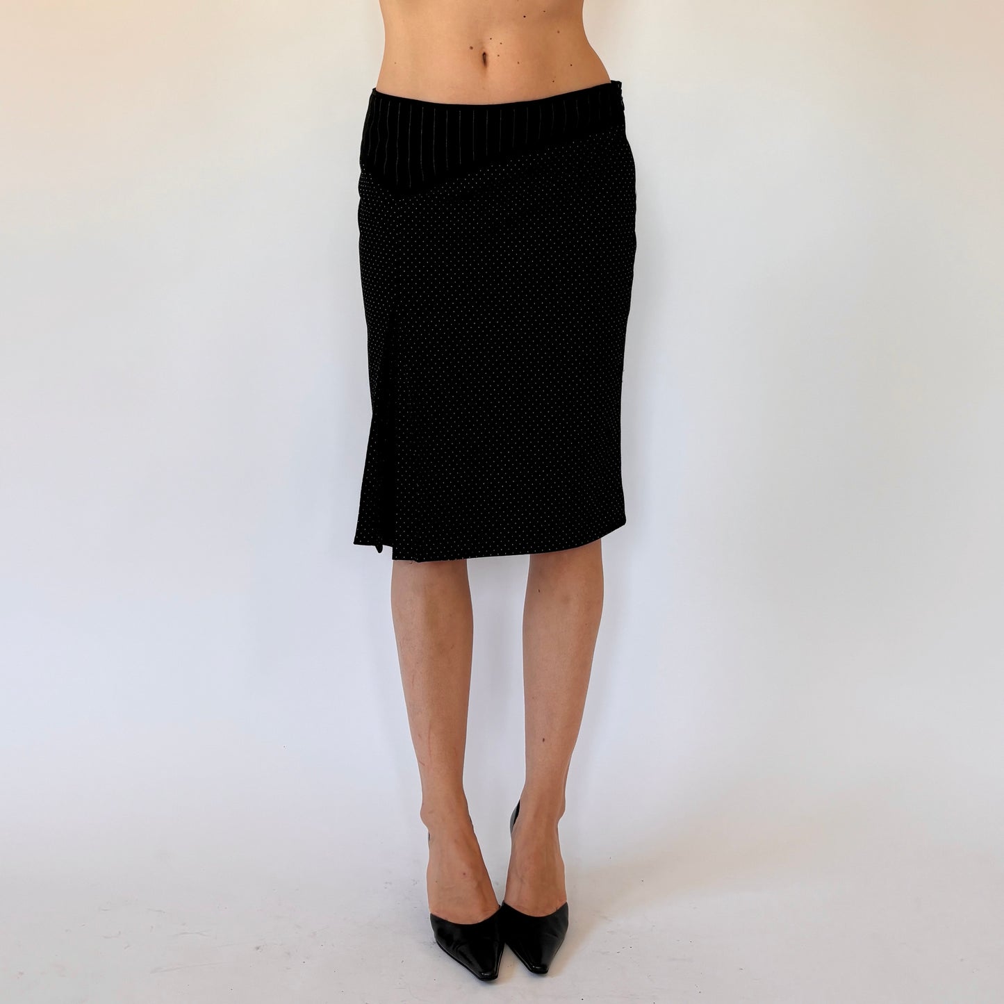 2000s Corpcore Midi Skirt (S)