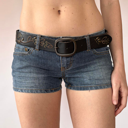 Y2K Floral Studded Belt (M/L)