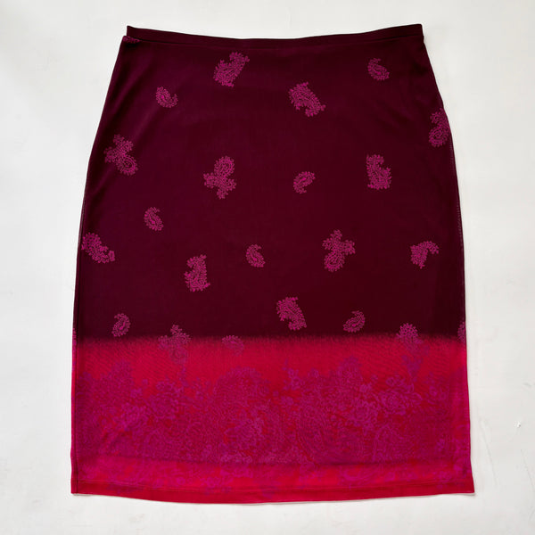 Y2K Mesh Sunset Midi Skirt (M)