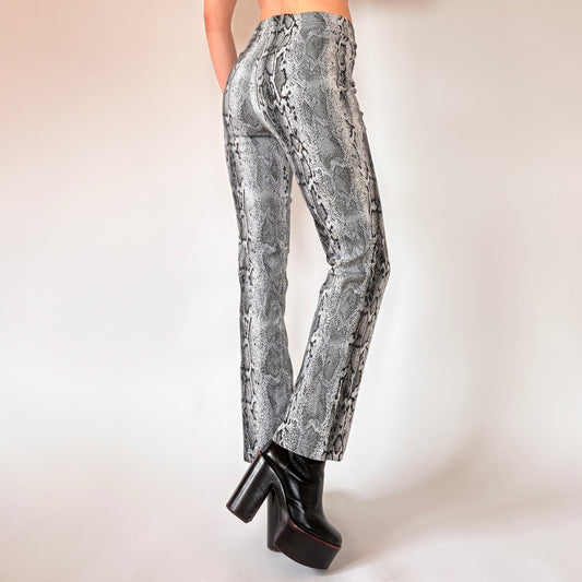 90s Snakeskin Trousers (XS/S)
