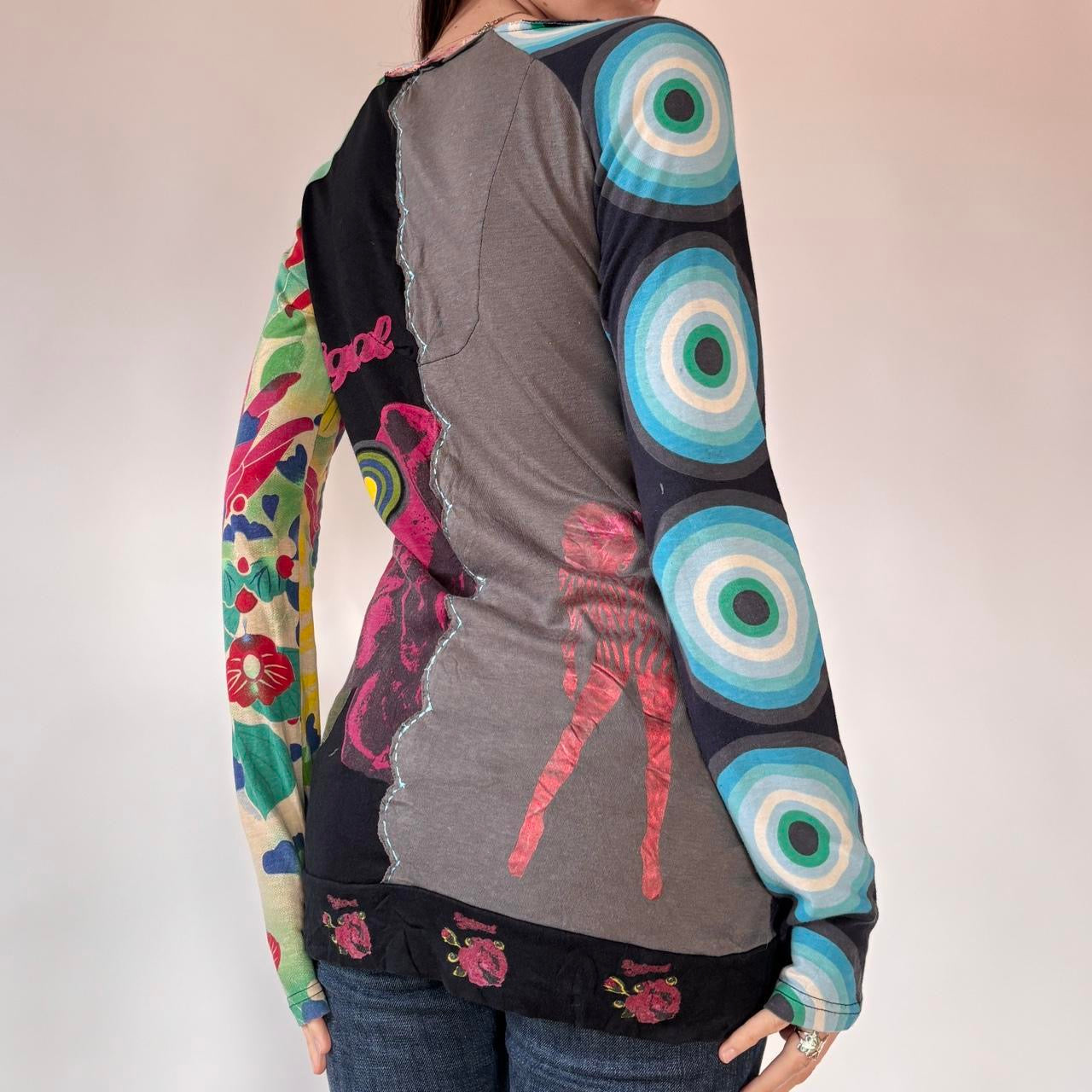 Desigual Graphic Longsleeve Top (L)