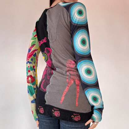 Desigual Graphic Longsleeve Top (L)