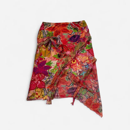 Colorful Graphic Printed Skirt (S/M)