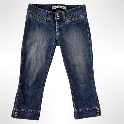 Y2K Low Rise Denim Capris (S)