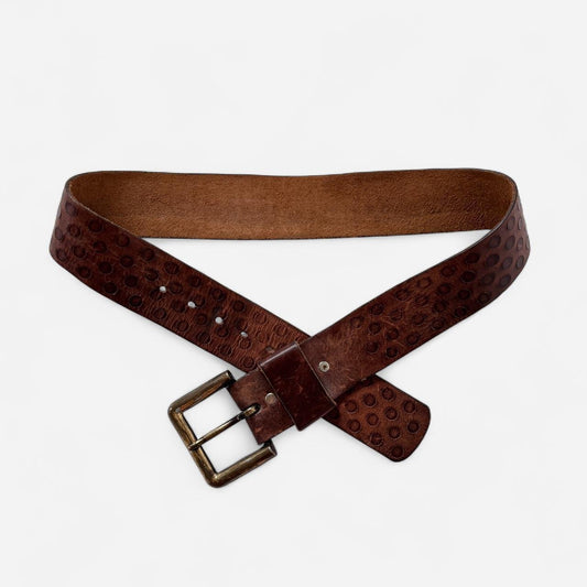 Leather Dotted Belt