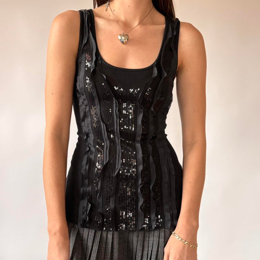 2010 Embellished Sequin Tank Top (S/M)