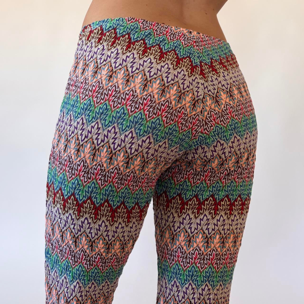 90s Does 70s Knitted Flares (S/M)