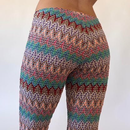 90s Does 70s Knitted Flares (S/M)