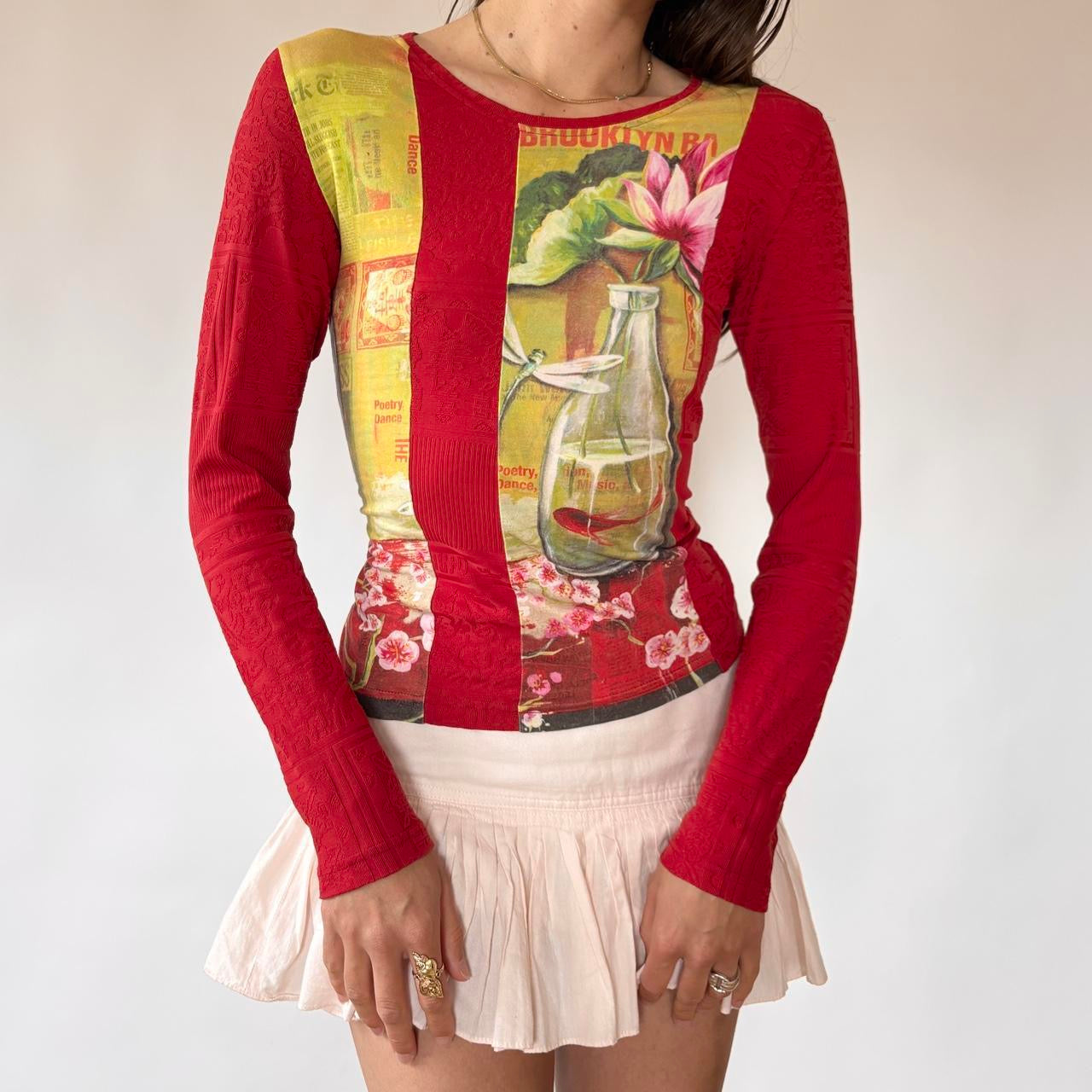 French Y2K Still Life Top (XS/S)