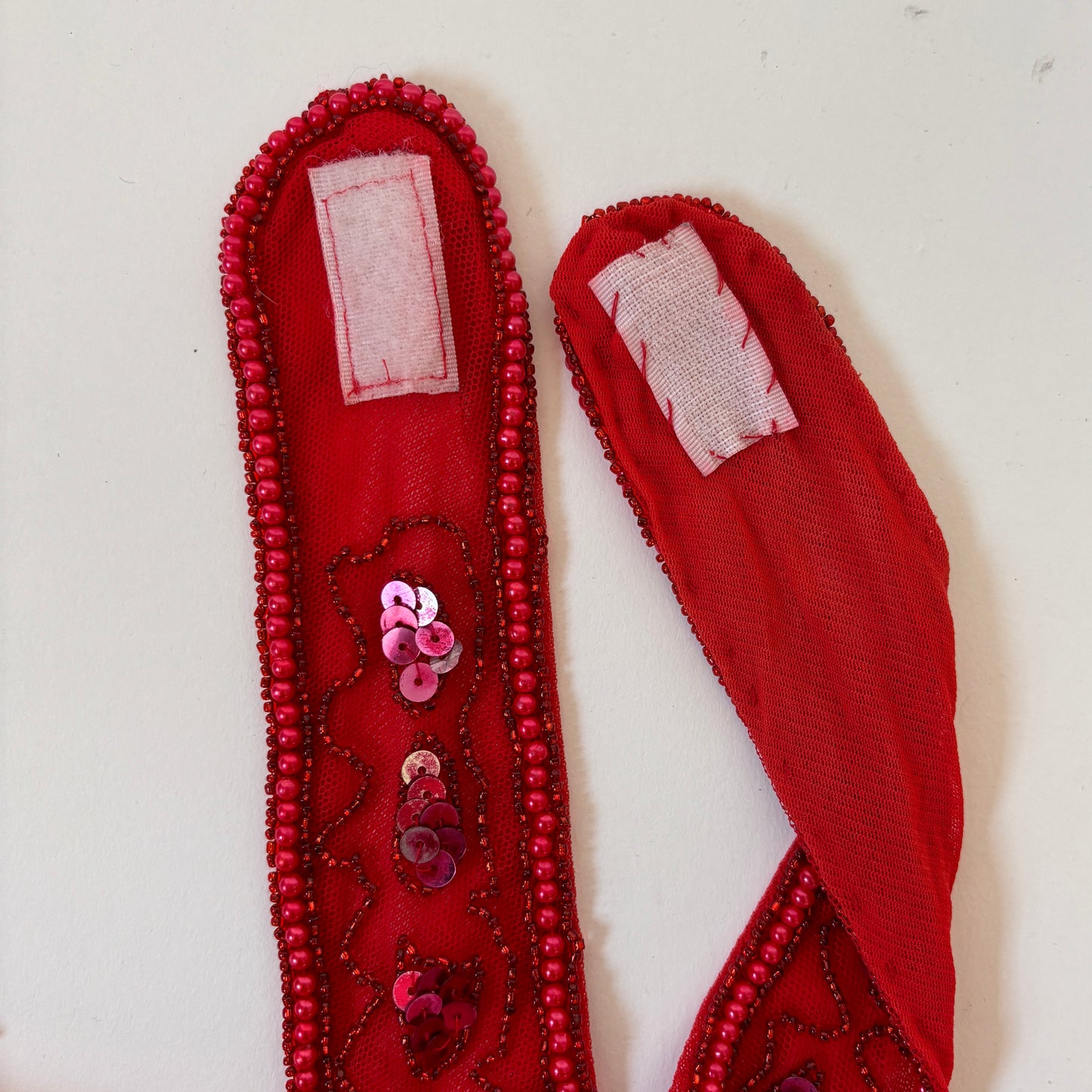 Vintage Cherry Beaded Halter (S)