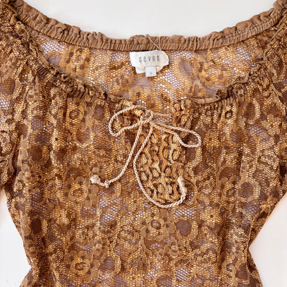 Y2K Boho Bell Sleeve Top (XS/S)