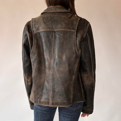 Wilson’s Distressed Genuine Leather Jacket (S/M)