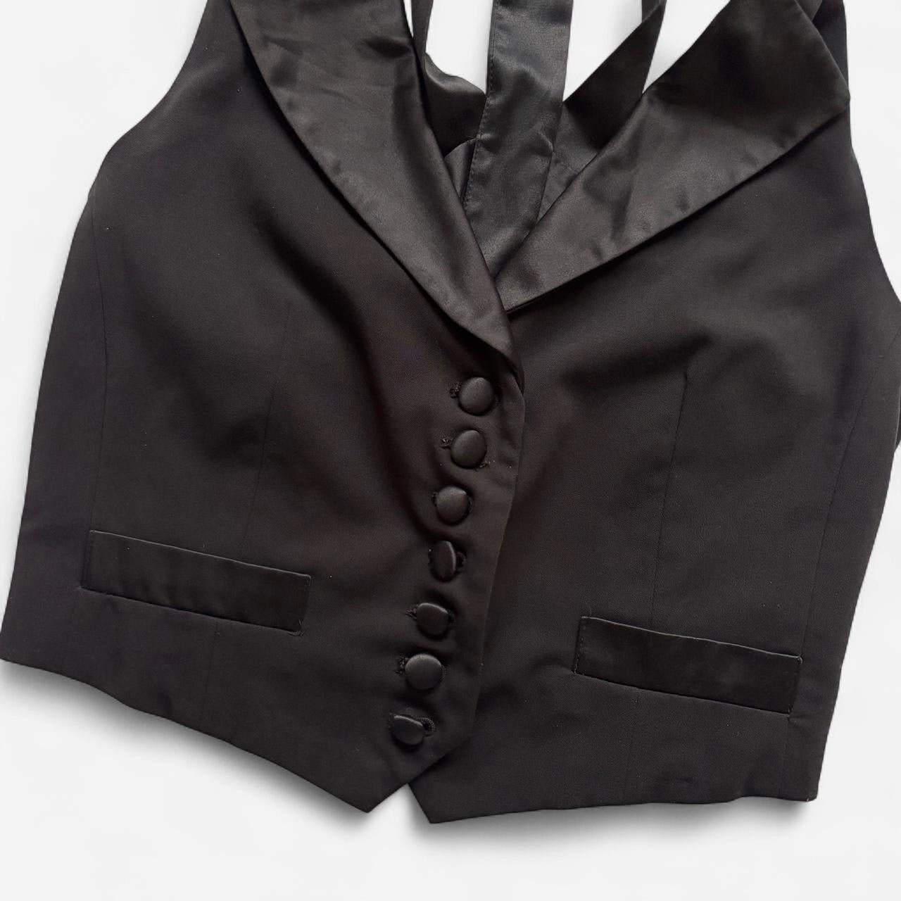 Indie Sleaze Open Back Suit Vest (S)
