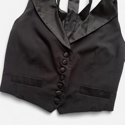 Indie Sleaze Open Back Suit Vest (S)