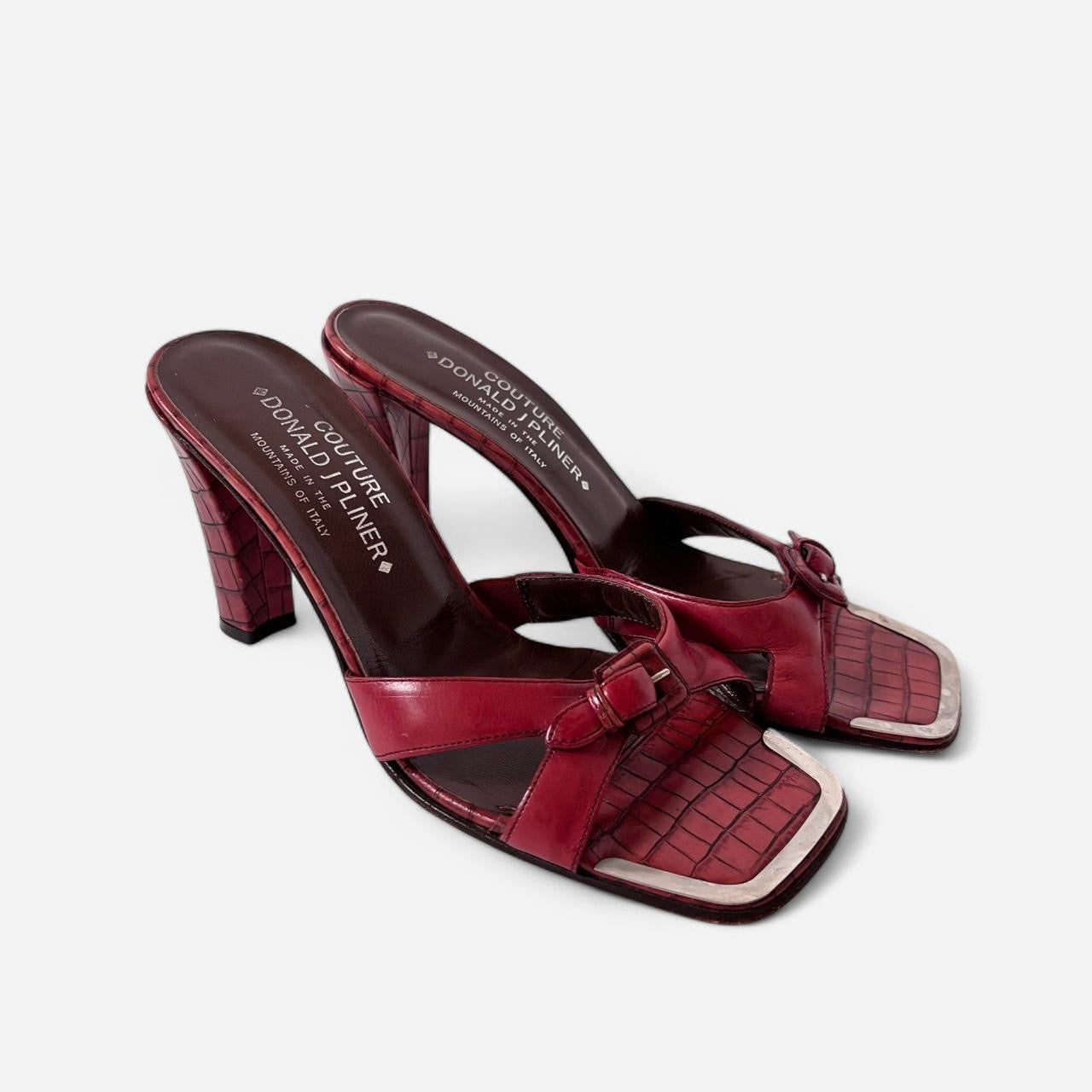 Y2K Buckle Heels (7.5)