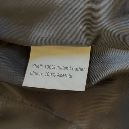 Italian Leather Moto Jacket (S)