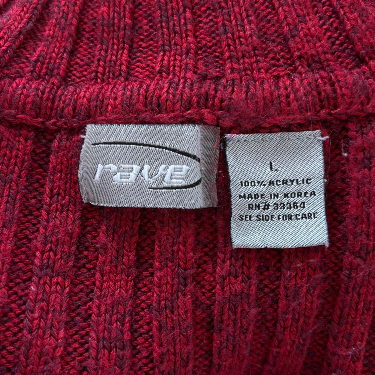 90s Rave Striped Turtleneck Sweater (S)