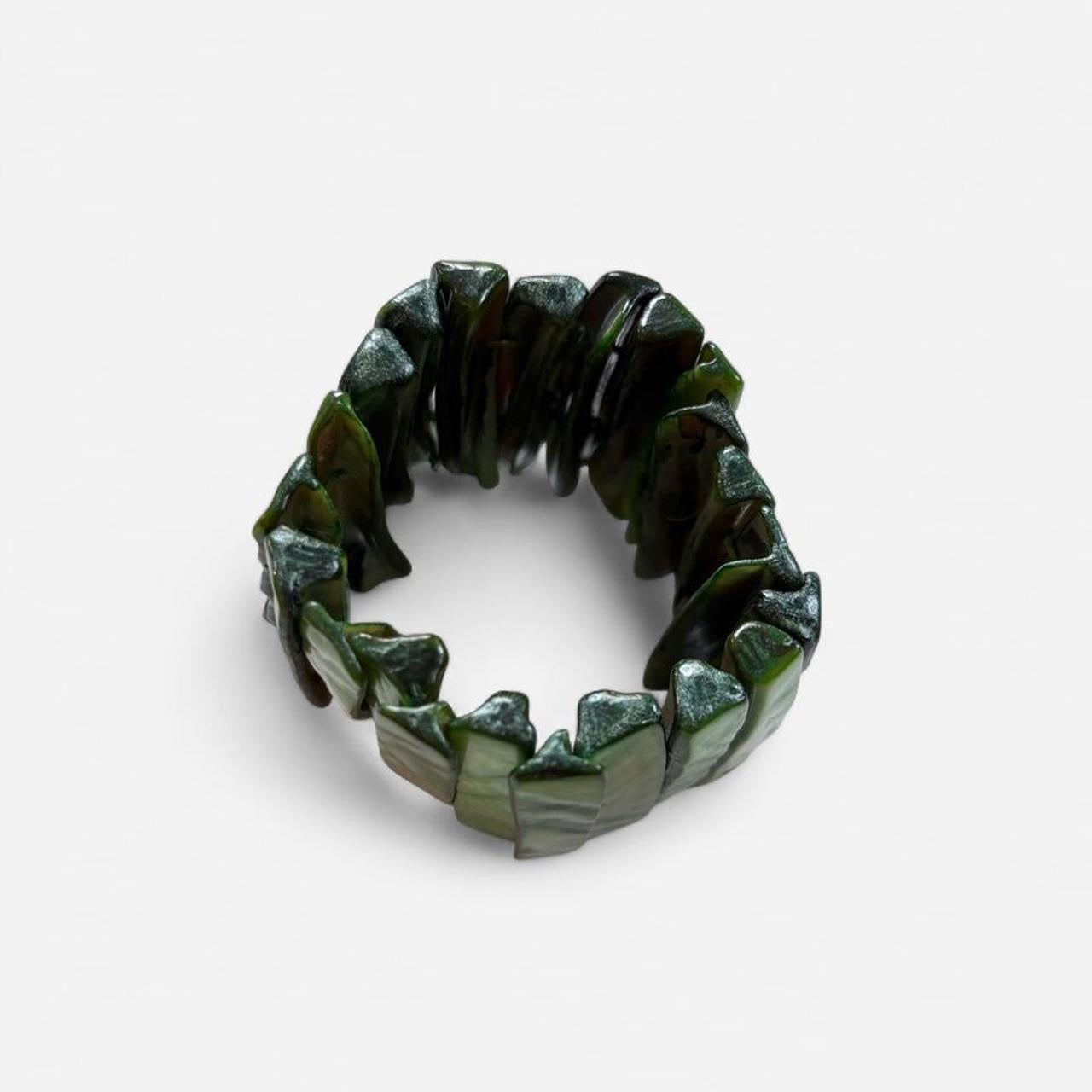 Green Mermaid Shell Bracelet