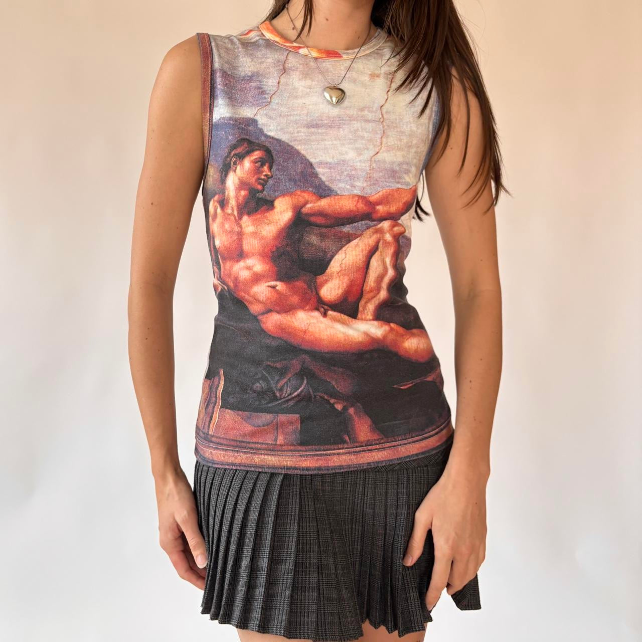 00s Renaissance Graphic Top (M)
