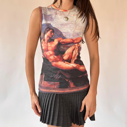 00s Renaissance Graphic Top (M)