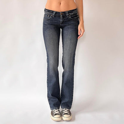 Y2K Low Rise Studded Bootcut Jeans (XXS)