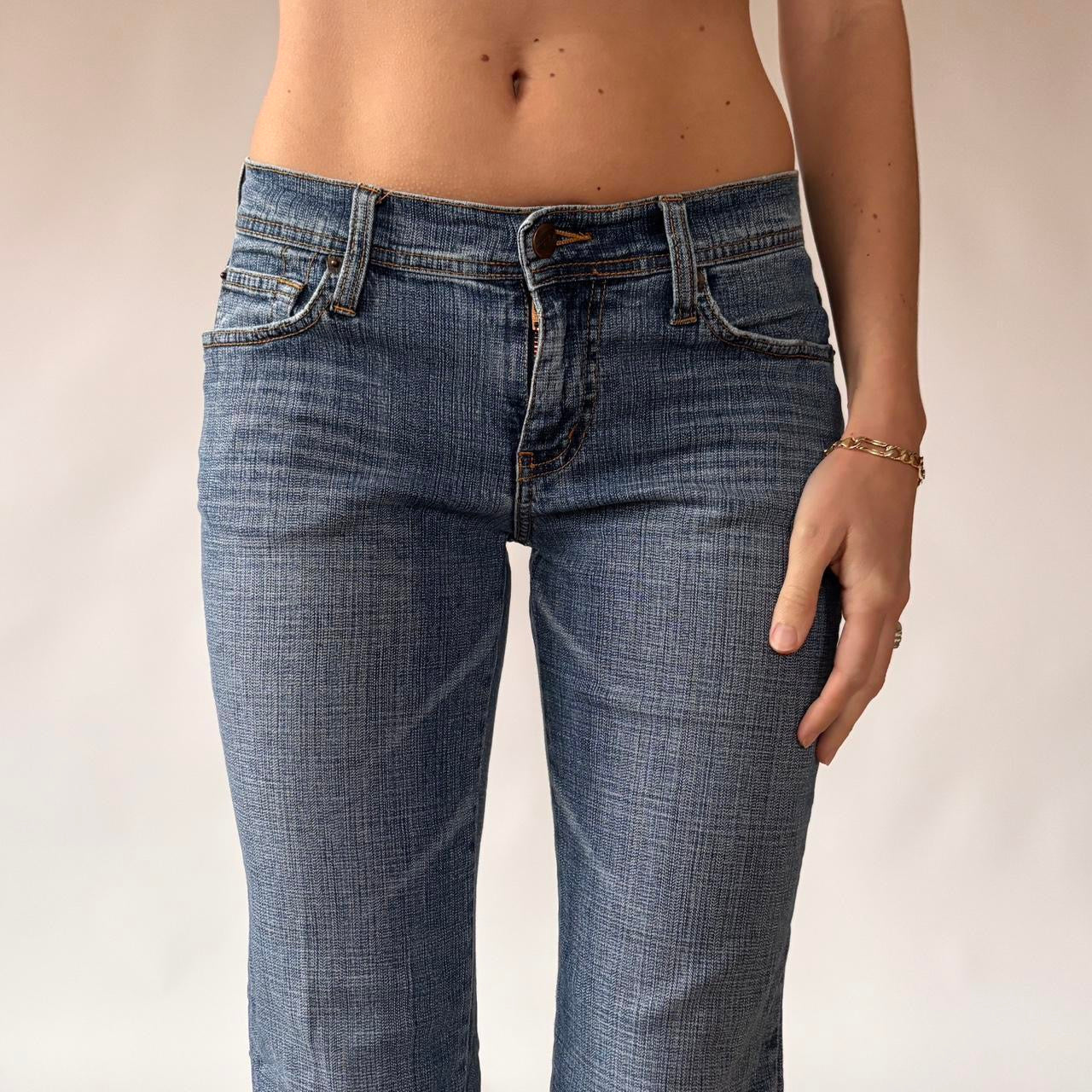 Y2K Bongo Low Rise Flare Jeans (XS)