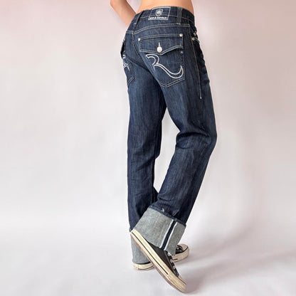 Rock & Republic Dark Wash Boyfriend Jeans (M)