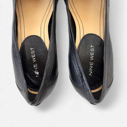 Y2K Nine West Leather Kitten Heels (7.5)