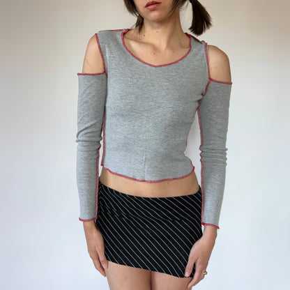 90s Shoulder Cut-Out Tee (XS/S)