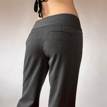 2000s Gray Office Flares (S)