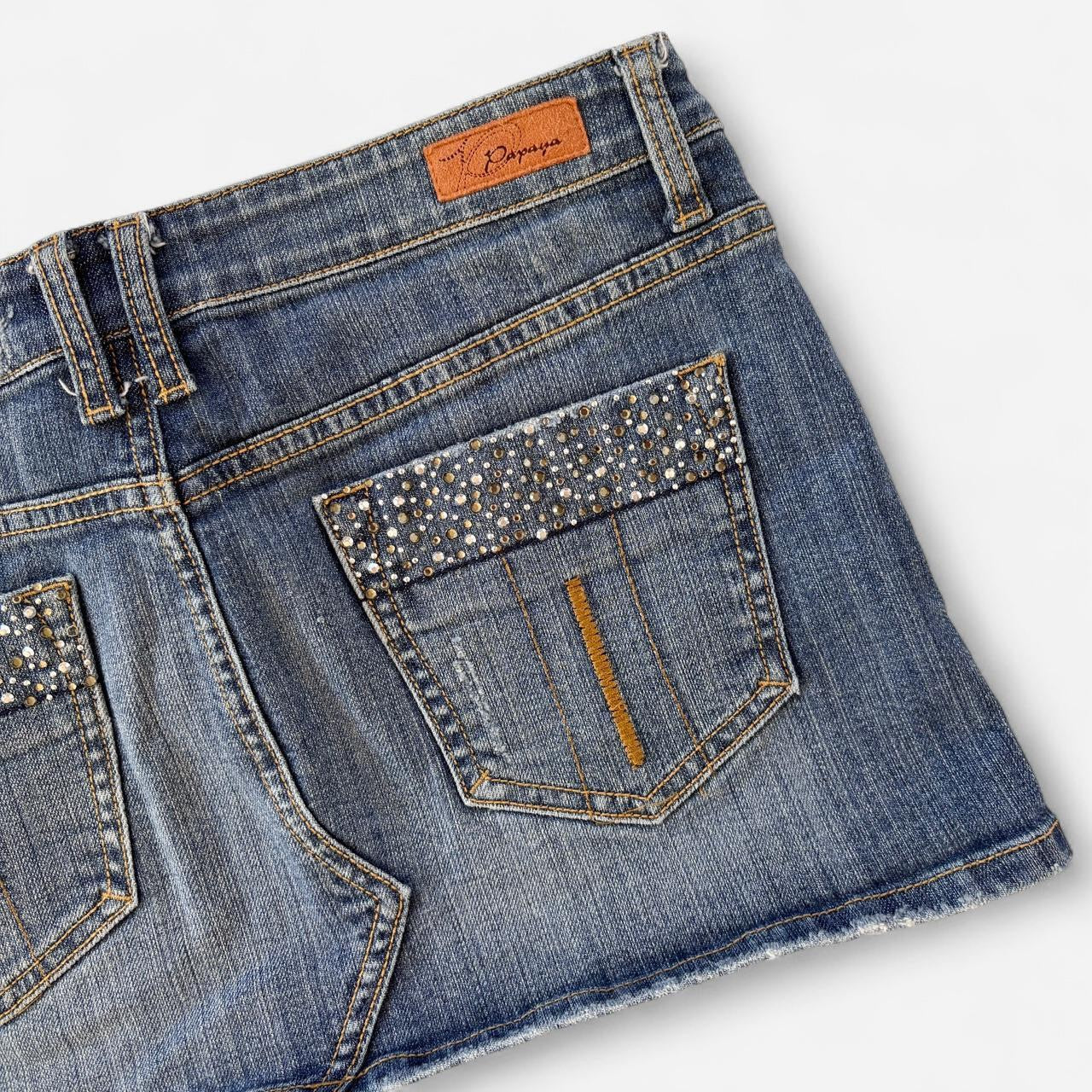 Y2K Denim Mini Skirt (S)