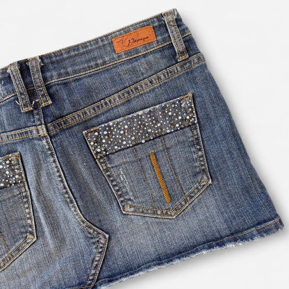 Y2K Denim Mini Skirt (S)