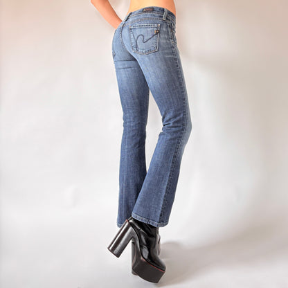 2000s Low Rise Flare Jeans (XXS)