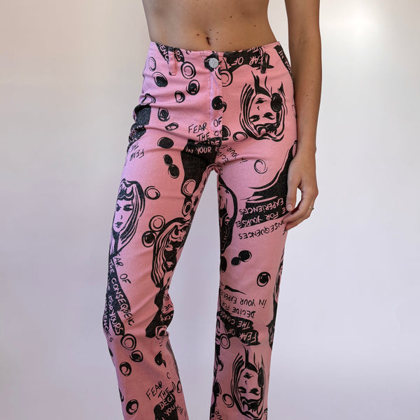 Y2K Pop Art Pants (S)