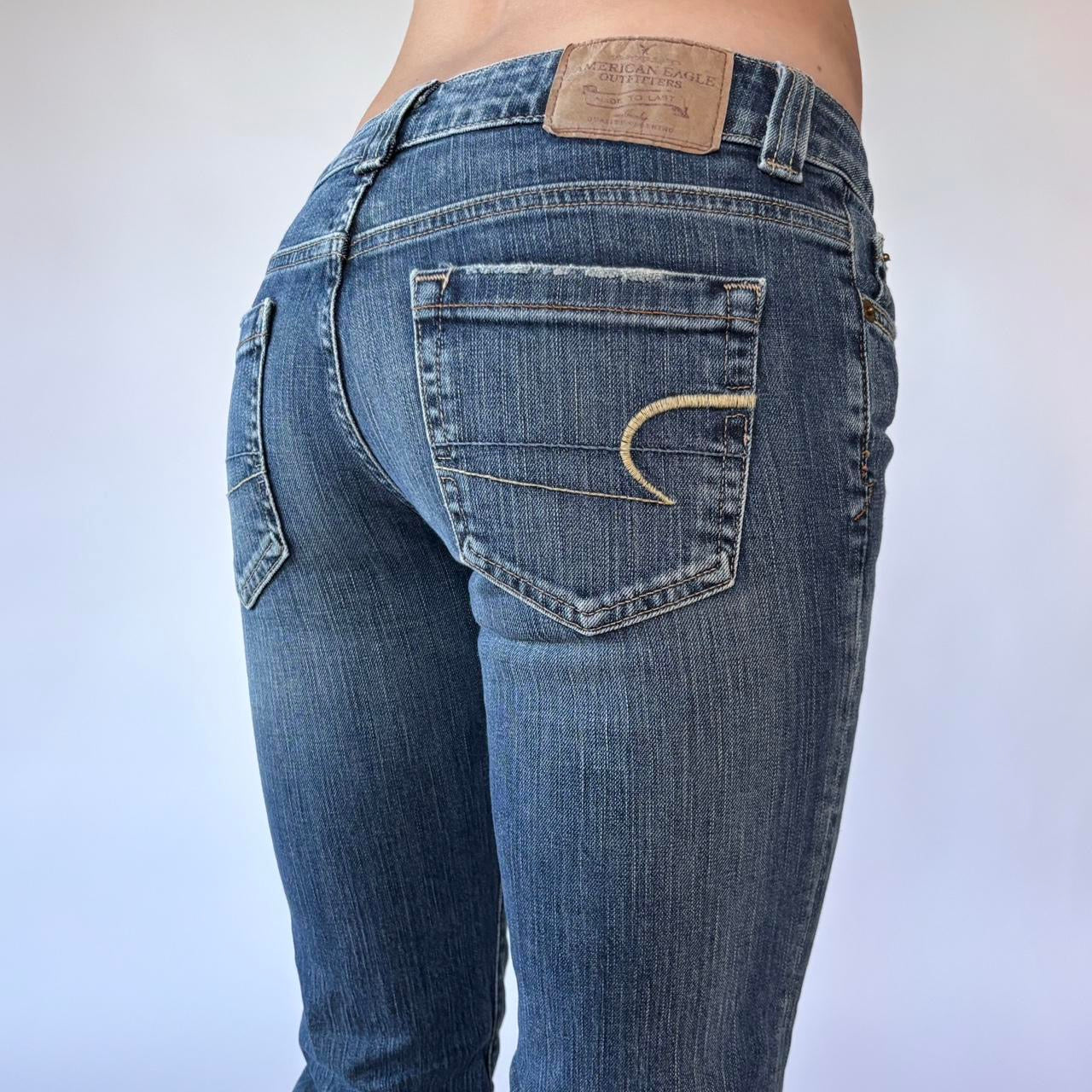 00s American Eagle Low Rise Bootcut Jeans (XXS)