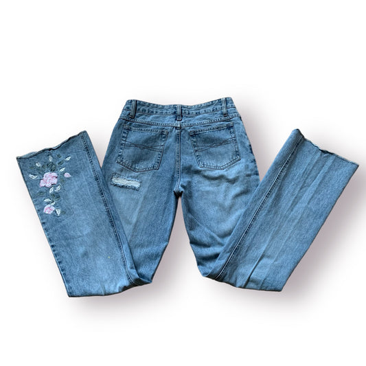 Y2K Rose Jeans - XS