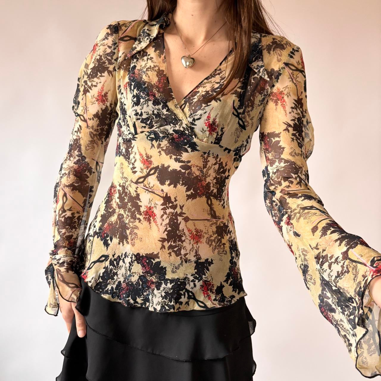 Diane Von Furstenberg Silk Blouse (S)