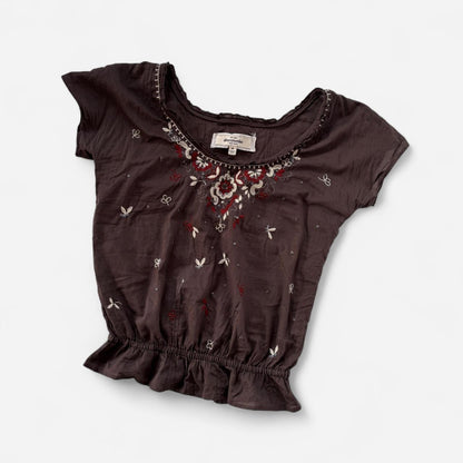 Abercrombie & Fitch Boho Embellished Top (S)