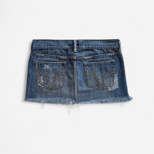 Y2K Hollister Denim Mini Skirt (S/M)