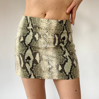 2000s Snake Print Mini (XS)