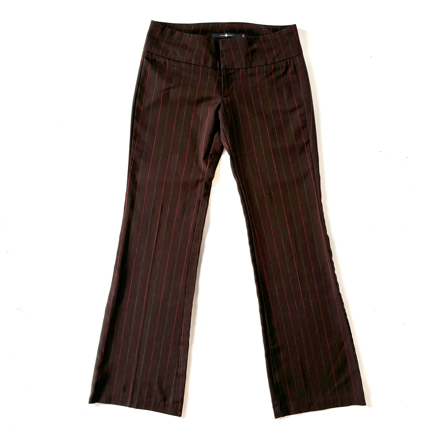 2000s Corpcore Pinstripe Trousers (S)